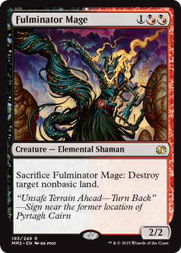 [195]【EN】大爆発の魔道士/Fulminator Mage【MM2】[R][多色]