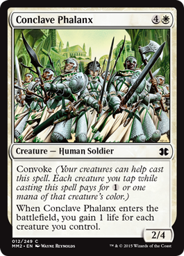 [012]【EN】【FOIL】議事会の密集軍/Conclave Phalanx【MM2】[C][白]