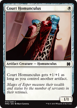 [013]【EN】【FOIL】宮廷のホムンクルス/Court Homunculus【MM2】[C][白]