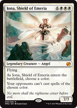 [020]【EN】【FOIL】エメリアの盾、イオナ/Iona, Shield of Emeria【MM2】[M][白]