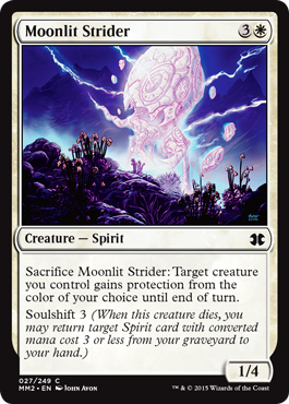 [027]【EN】【FOIL】月明かりの徘徊者/Moonlit Strider【MM2】[C][白]