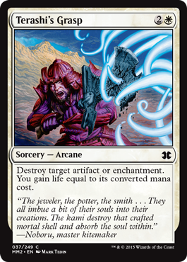 [037]【EN】【FOIL】天羅至の掌握/Terashi's Grasp【MM2】[C][白]