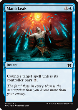 [050]【EN】【FOIL】マナ漏出/Mana Leak【MM2】[C][青]