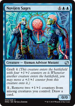 [053]【EN】【FOIL】ノヴィジェンの賢者/Novijen Sages【MM2】[U][青]