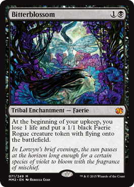 [071]【EN】【FOIL】苦花/Bitterblossom【MM2】[M][黒]