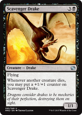 [093]【EN】【FOIL】ゴミあさりのドレイク/Scavenger Drake【MM2】[U][黒]