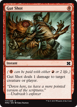 [117]【EN】【FOIL】はらわた撃ち/Gut Shot【MM2】[C][赤]