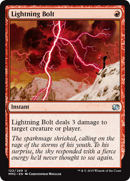 [122]【EN】【FOIL】稲妻/Lightning Bolt【MM2】[U][赤]