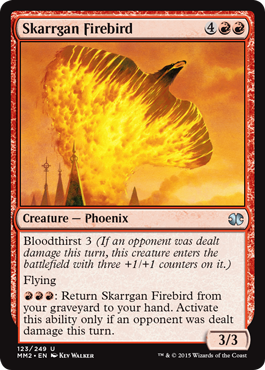 [123]【EN】【FOIL】スカルガンの火の鳥/Skarrgan Firebird【MM2】[U][赤]
