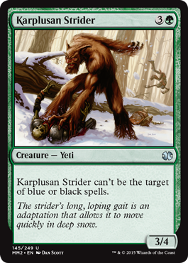 [145]【EN】【FOIL】カープルーザンの徘徊者/Karplusan Strider【MM2】[U][緑]