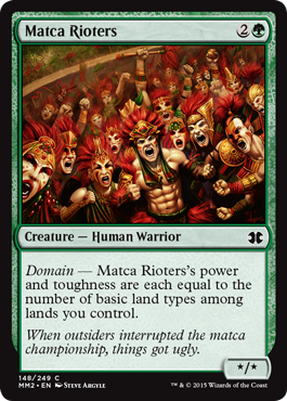 [148]【EN】【FOIL】マトカの暴動者/Matca Rioters【MM2】[C][緑]