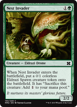 [150]【EN】【FOIL】巣の侵略者/Nest Invader【MM2】[C][緑]