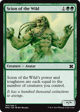 [160]【EN】【FOIL】野生の末裔/Scion of the Wild【MM2】[C][緑]