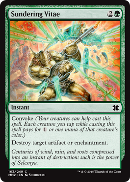 [163]【EN】【FOIL】隔離する活力/Sundering Vitae【MM2】[C][緑]