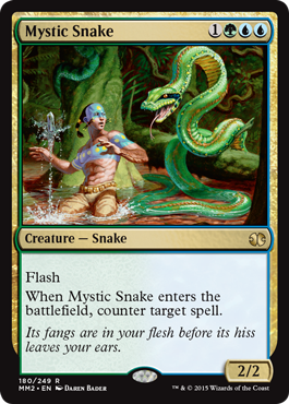[189]【EN】【FOIL】神秘の蛇/Mystic Snake【MM2】[R][多色]