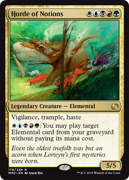 [191]【EN】【FOIL】概念の群れ/Horde of Notions【MM2】[R][多色]