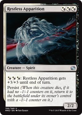 [196]【EN】【FOIL】安息無き亡霊/Restless Apparition【MM2】[U][多色]