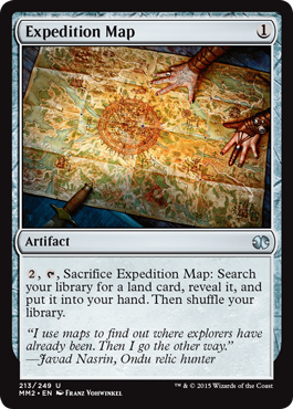 [213]【EN】【FOIL】探検の地図/Expedition Map【MM2】[U][茶]