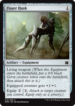 [214]【EN】【FOIL】皮剥ぎの鞘/Flayer Husk【MM2】[C][茶]