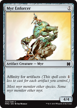 [224]【EN】【FOIL】マイアの処罰者/Myr Enforcer【MM2】[C][茶]
