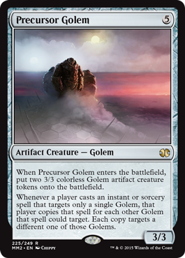 [225]【EN】【FOIL】先駆のゴーレム/Precursor Golem【MM2】[R][茶]