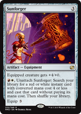 [232]【EN】【FOIL】太陽打ちの槌/Sunforger【MM2】[R][茶]