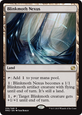 [236]【EN】【FOIL】ちらつき蛾の生息地/Blinkmoth Nexus【MM2】[R][土地]