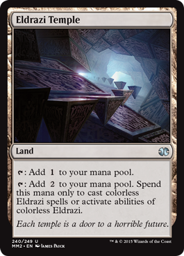 [240]【EN】【FOIL】エルドラージの寺院/Eldrazi Temple【MM2】[U][土地]