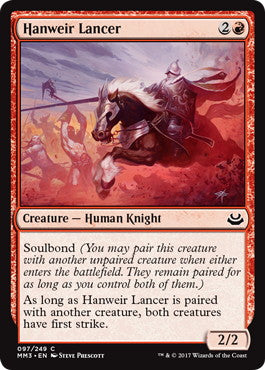 [097]【EN】ハンウィアーの槍兵/Hanweir Lancer【MM3】[C][赤]