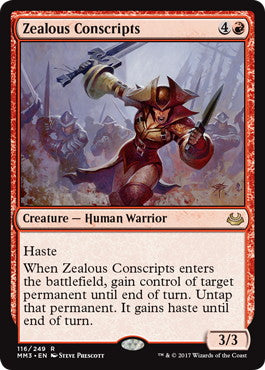 [116]【EN】士気溢れる徴集兵/Zealous Conscripts【MM3】[R][赤]
