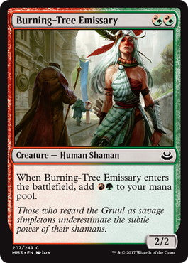 [208]【EN】炎樹族の使者/Burning-Tree Emissary【MM3】[C][多色]