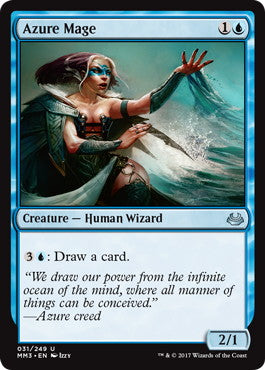 [031]【EN】【FOIL】蒼穹の魔道士/Azure Mage【MM3】[U][青]