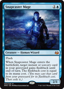 [050]【EN】【FOIL】瞬唱の魔道士/Snapcaster Mage【MM3】[M][青]