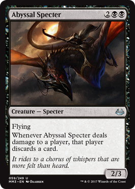 [059]【EN】【FOIL】深淵の死霊/Abyssal Specter【MM3】[U][黒]