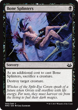 [060]【EN】【FOIL】骨の粉砕/Bone Splinters【MM3】[C][黒]
