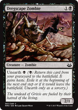 [067]【EN】【FOIL】屑肉の地のゾンビ/Dregscape Zombie【MM3】[C][黒]