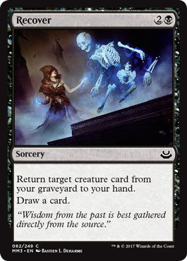 [082]【EN】【FOIL】復活/Recover【MM3】[C][黒]