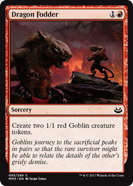 [093]【EN】【FOIL】ドラゴンの餌/Dragon Fodder【MM3】[C][赤]