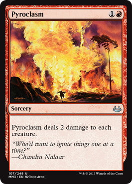 [107]【EN】【FOIL】紅蓮地獄/Pyroclasm【MM3】[U][赤]
