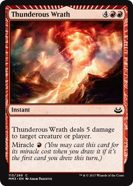 [113]【EN】【FOIL】轟く怒り/Thunderous Wrath【MM3】[C][赤]
