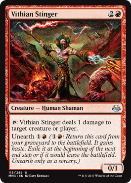 [115]【EN】【FOIL】ヴィティアのとげ刺し/Vithian Stinger【MM3】[U][赤]