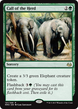 [121]【EN】【FOIL】獣群の呼び声/Call of the Herd【MM3】[R][緑]