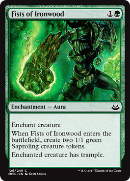 [126]【EN】【FOIL】鉄の樹の拳/Fists of Ironwood【MM3】[C][緑]