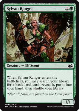 [140]【EN】【FOIL】森のレインジャー/Sylvan Ranger【MM3】[C][緑]