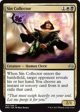 [179]【EN】【FOIL】罪の収集者/Sin Collector【MM3】[U][多色]