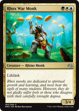 [203]【EN】【FOIL】ロウクスの戦修道士/Rhox War Monk【MM3】[U][多色]