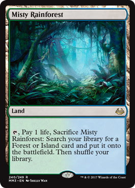 [240]【EN】【FOIL】霧深い雨林/Misty Rainforest【MM3】[R][土地]