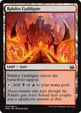 [242]【EN】【FOIL】ラクドスのギルド門/Rakdos Guildgate【MM3】[C][土地]