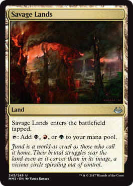 [243]【EN】【FOIL】野蛮な地/Savage Lands【MM3】[U][土地]