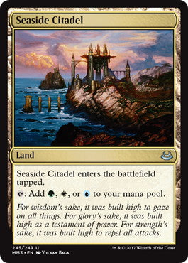 [245]【EN】【FOIL】海辺の城塞/Seaside Citadel【MM3】[U][土地]